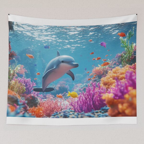 Item preview, Dolphin in a Coral Reef: A Spectacular Underwater Encounter designed and sold by emaga.