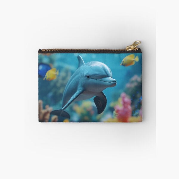 Item preview, Underwater Dolphin Adventure - Vibrant Reef Artwork designed and sold by Emaga Digital Studio.