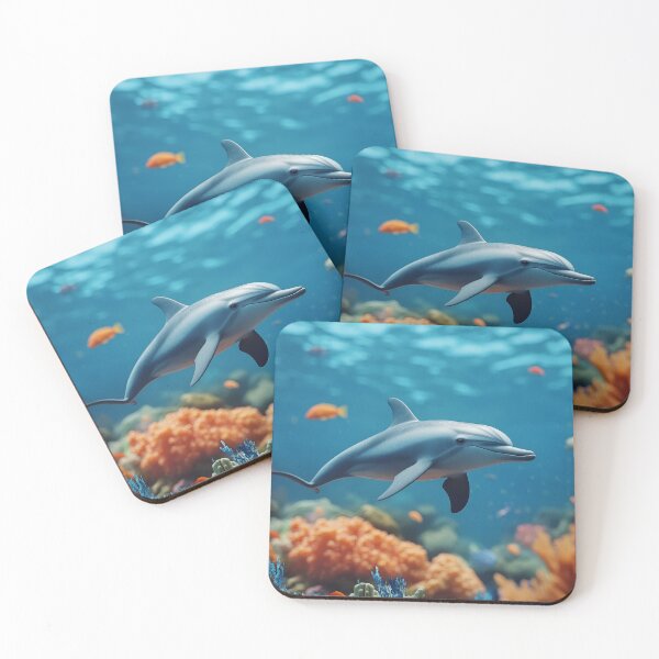 Item preview, Dolphin in a Coral Reef: A Spectacular Underwater Encounter designed and sold by emaga.
