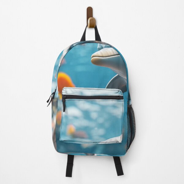 Item preview, Dolphin in a Coral Reef - Colorful Underwater Art designed and sold by Emaga Digital Studio.