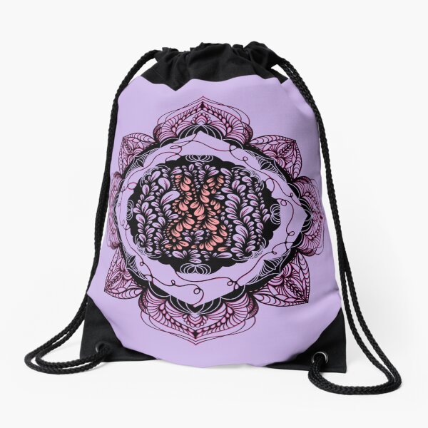 Item preview, Zen Flower Petal Art - Pink Bunny Mandala designed and sold by SpeakBoldly.