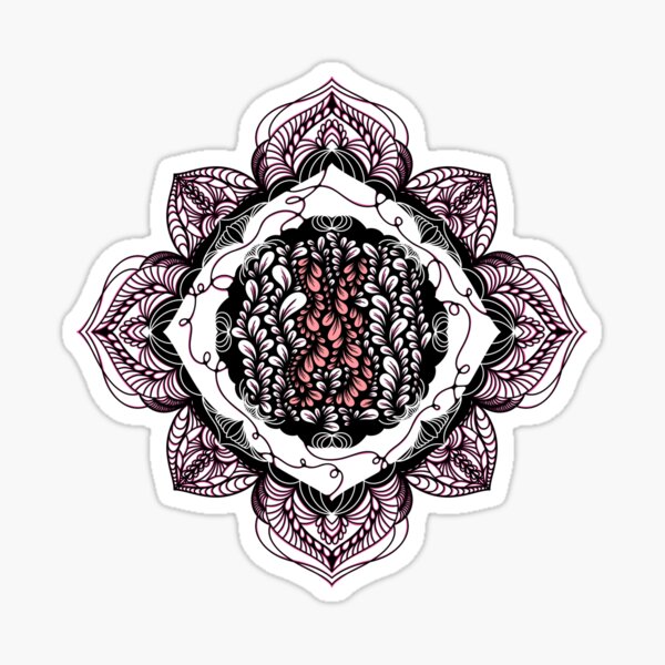 Item preview, Zen Flower Petal Art - Pink Bunny Mandala designed and sold by SpeakBoldly.