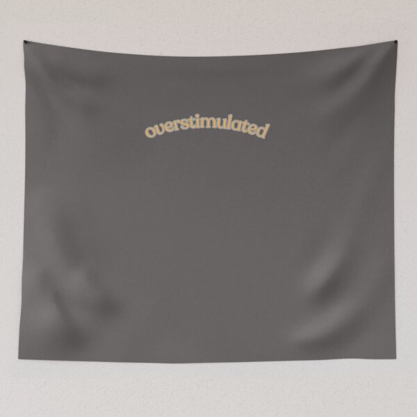 Item preview, Overstimulated T-Shirt, Funny Graphic Tee, Minimalist Shir designed and sold by Crealityofit.