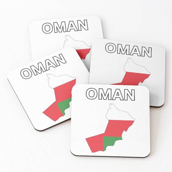 Artikelvorschau, Oman Flagge Kartendesign entworfen und verkauft von atomstartup.