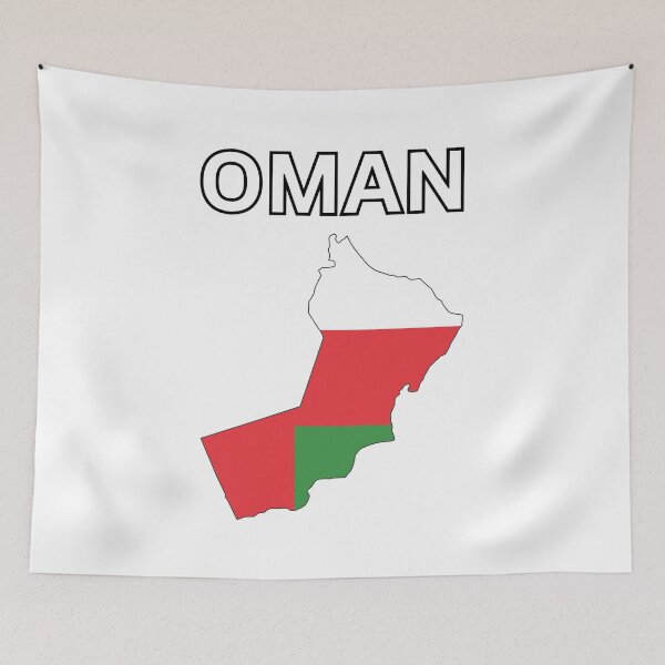 Item preview, Oman Flag Map Design designed and sold by atomstartup.