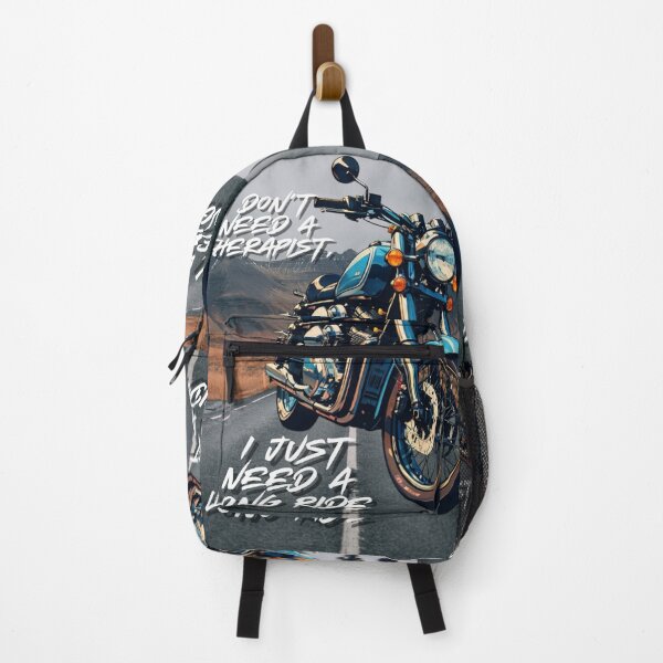 Item preview, Long Ride Therapy – Funny Motorcycle Sticker designed and sold by Artistic canvas store.