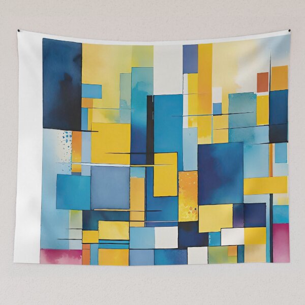 Item preview, 4632 abstract geometric vibrant modern dynamic designed and sold by j5rson.