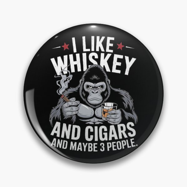 Item preview, I Like Whiskey And Cigars And Maybe 3 People Monkey designed and sold by love3617.