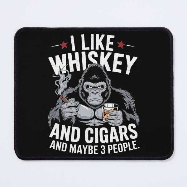 Item preview, I Like Whiskey And Cigars And Maybe 3 People Monkey designed and sold by love3617.