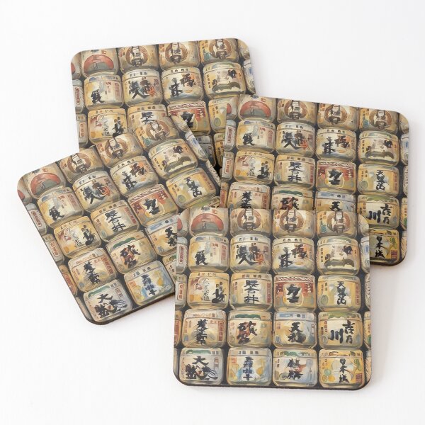Item preview, Sake Barrels, Meiji Shrine designed and sold by The Wandering Bookworm.