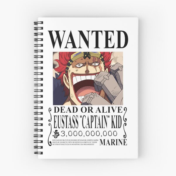 Item preview, eustass kid wanted poster black text designed and sold by reandreuwalleno.