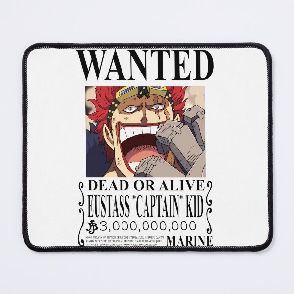 Item preview, eustass kid wanted poster black text designed and sold by reandreuwalleno.
