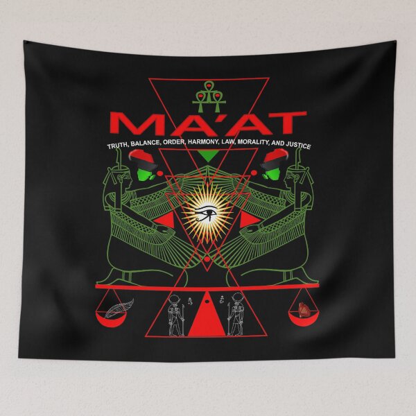 Item preview, AKD  MA'AT MAAT Sacred Geometry Science Egyptian T Shirt (3) designed and sold by Rahimseven.