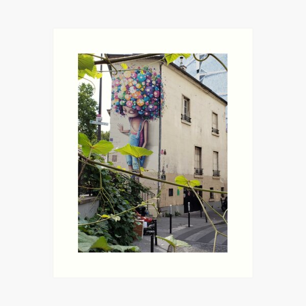 Aperçu de l'œuvre Street Art à Paris sur le Canal Saint Martin créée et vendue par BlackBeret.