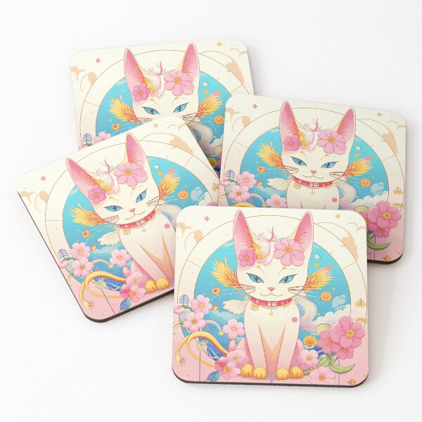 Item preview, Cat angel among roses. designed and sold by Natalia-Vlad.