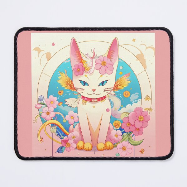 Item preview, Cat angel among roses. designed and sold by Natalia-Vlad.