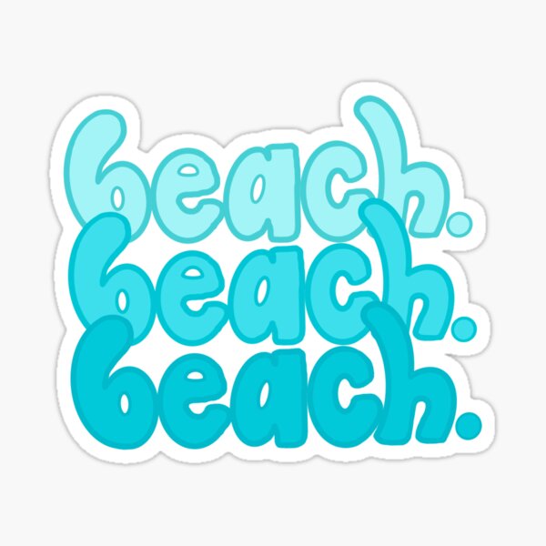 Aperçu de l'œuvre jolie plage bleue créée et vendue par thebeachbabe.