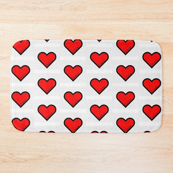 Item preview, "grace" red outlined heart designed and sold by creationhaven.