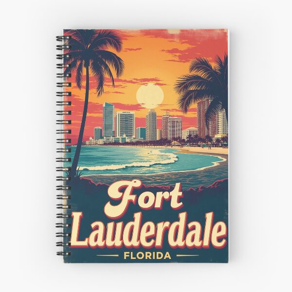 Item preview, Retro Pop Art Poster of Fort Lauderdale, Florida | Vibrant Vintage Travel Print | Colorful Beach City Wall Art designed and sold by PaintedPixels01.