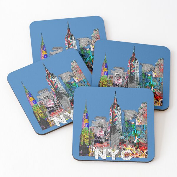 Item preview, NYC Graffiti Art – Colorful Abstract Street Art of New York City designed and sold by Phat Dog Designs .