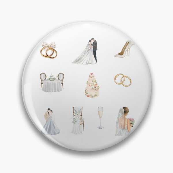 Item preview, Watercolor Wedding Day Collection  designed and sold by silviaol.