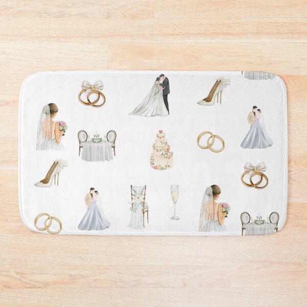 Item preview, Watercolor Wedding Day Collection  designed and sold by silviaol.