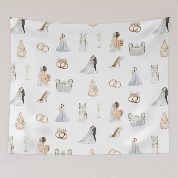 Item preview, Watercolor Wedding Day Collection  designed and sold by silviaol.