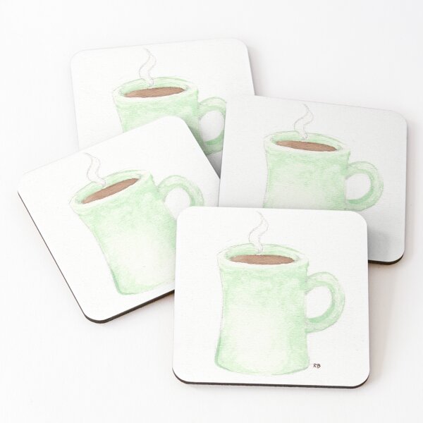 Aperçu de l'œuvre Tasse à café en jadéite créée et vendue par A_Guy_With_Art_Supplies.