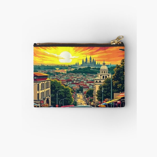 Item preview, A Retro Pop Art Poster of Kinshasa | Vintage African City Art | Bold & Colorful Kinshasa Design | 70s Inspired Urban Poster designed and sold by PaintedPixels01.