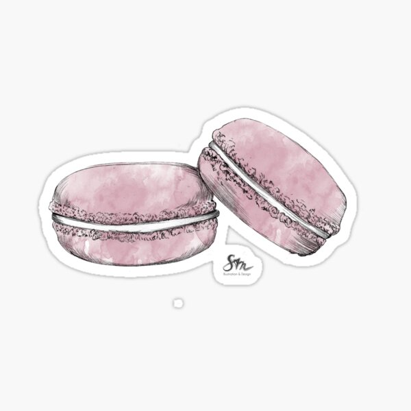 Pink Macarons Sticker
