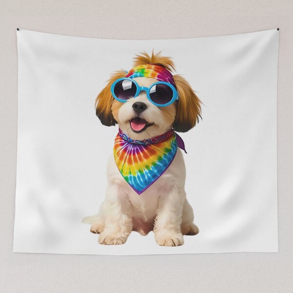 Item preview, Groovy 1970s Maltipoo – Love, Peace & Hippy Vibes designed and sold by Fredster1966.