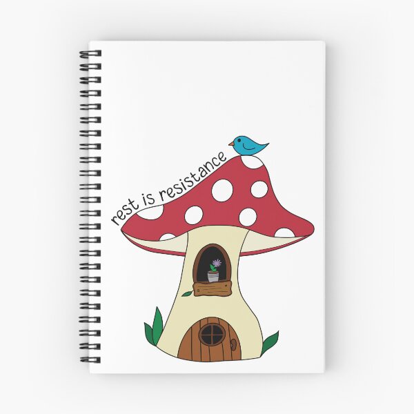 Item preview, Rest is Resistance Mushroom Fairy House designed and sold by SpoonsAndRoses.