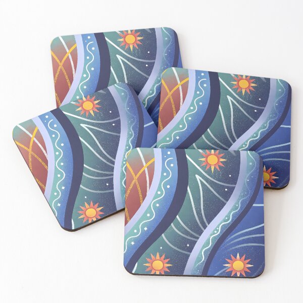 Item preview, Flowers Colorful Symbolic Patterns Natural Elements Decorative Design designed and sold by ART ATTACK ZONE.