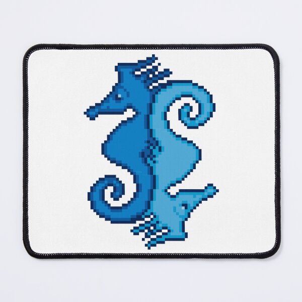 Item preview, Copy of Timeless Tessellation: Escher-Inspired blue Pixelated Sea Horses designed and sold by Doug0276.