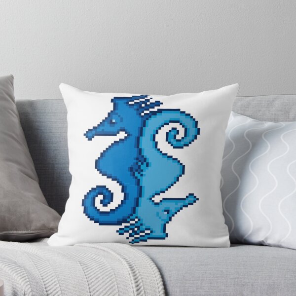 Item preview, Copy of Timeless Tessellation: Escher-Inspired blue Pixelated Sea Horses designed and sold by Doug0276.