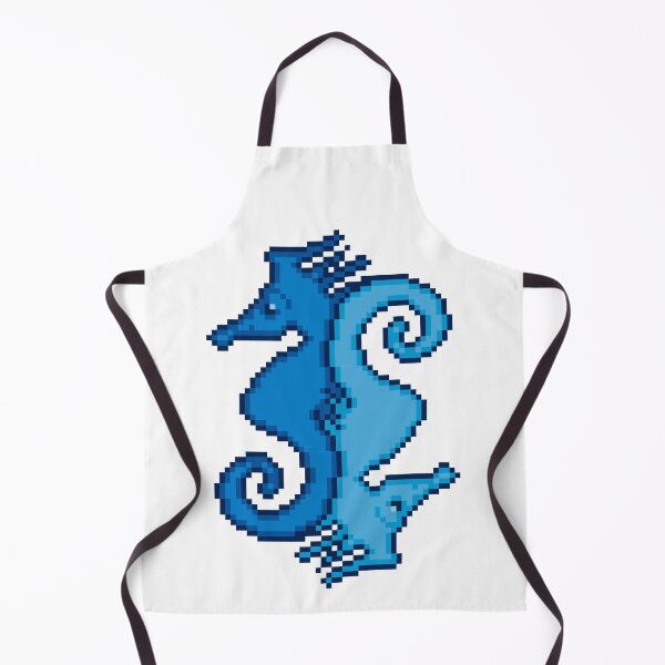 Item preview, Copy of Timeless Tessellation: Escher-Inspired blue Pixelated Sea Horses designed and sold by Doug0276.