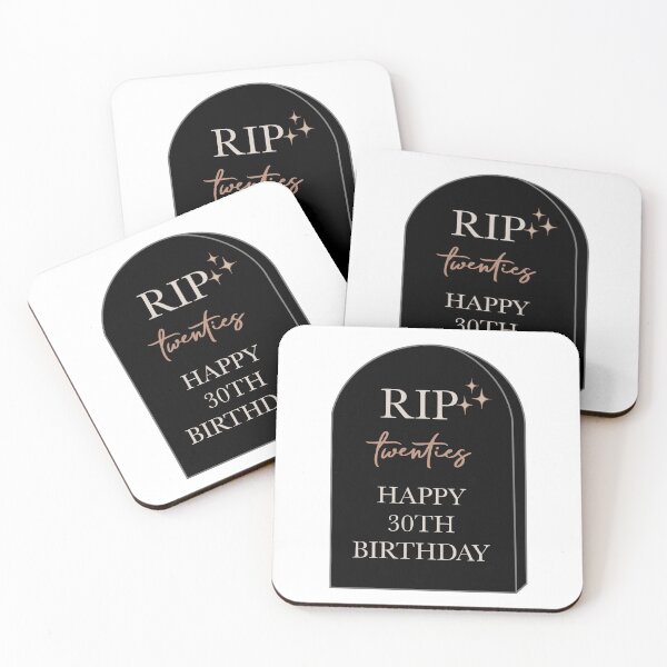 Item preview, RIP 20s tombstone - Happy 30th Birthday designed and sold by Noodly Doodles.