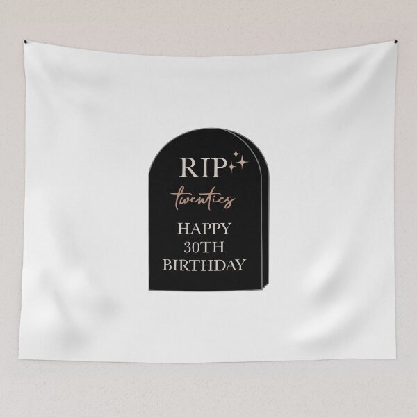 Item preview, RIP 20s tombstone - Happy 30th Birthday designed and sold by Noodly Doodles.