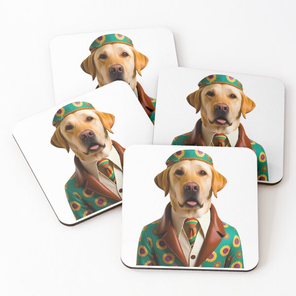 Item preview, Groovy 1970s Labrador Retriever – Love, Peace & Hippy Vibes designed and sold by Fredster1966.