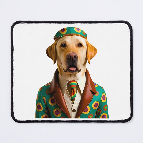 Item preview, Groovy 1970s Labrador Retriever – Love, Peace & Hippy Vibes designed and sold by Fredster1966.
