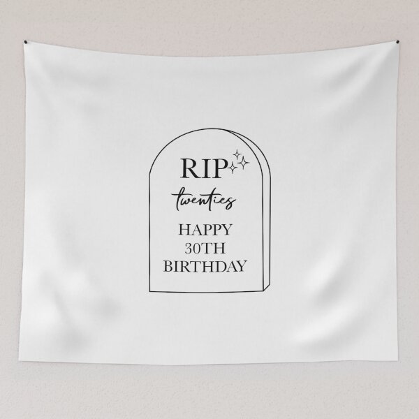 Item preview, RIP 20s tombstone - Happy 30th Birthday (b) designed and sold by Noodly Doodles.