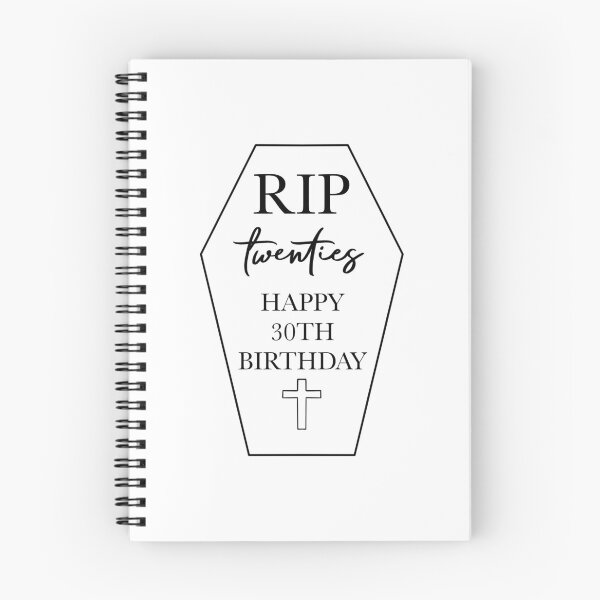 Item preview, RIP 20s tombstone - Happy 30th Birthday (w) designed and sold by Noodly Doodles.