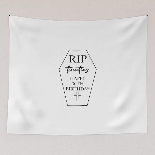 Item preview, RIP 20s tombstone - Happy 30th Birthday (w) designed and sold by Noodly Doodles.