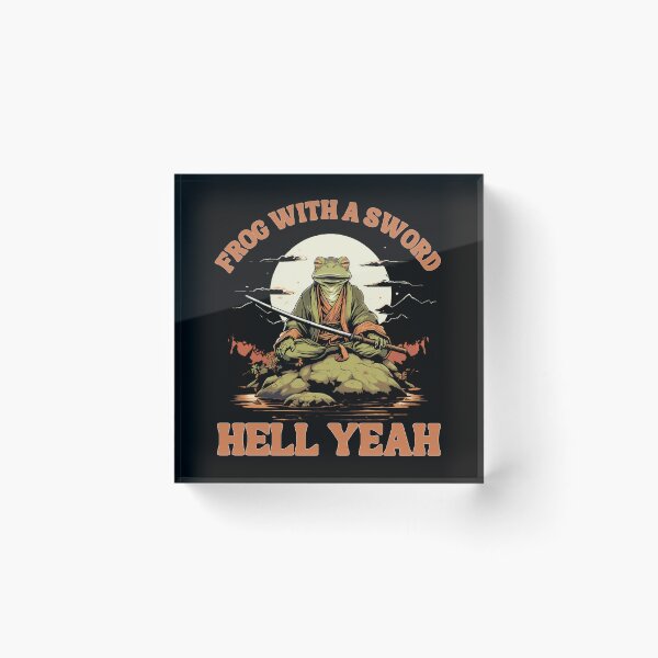 Item preview, Frog With A Sword Hell Yeah designed and sold by ViraliDesigns.