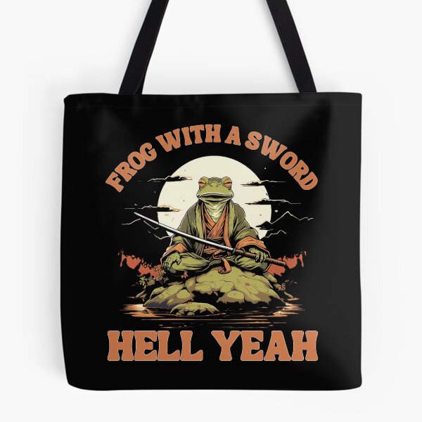 Item preview, Frog With A Sword Hell Yeah designed and sold by ViraliDesigns.