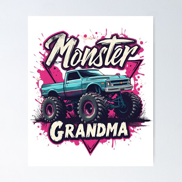 Artikelvorschau, Monster Oma Monster Truck entworfen und verkauft von ArtFromBeyond.