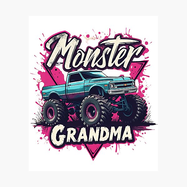 Artikelvorschau, Monster Oma Monster Truck entworfen und verkauft von ArtFromBeyond.