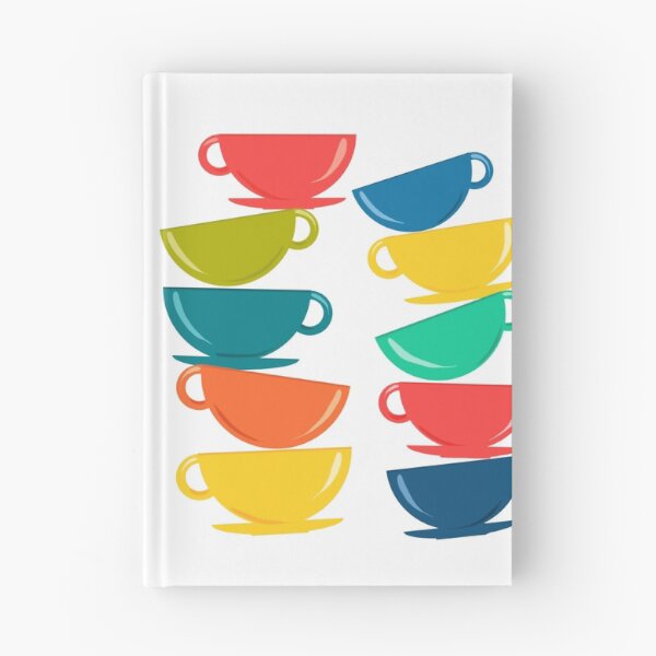 Item preview, A Teetering Tower Of Colorful Tea Cups designed and sold by BunnyThePainter.