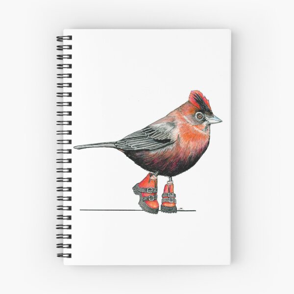 Item preview, Red Crested Finch in Buckle Boots designed and sold by JimsBirds.