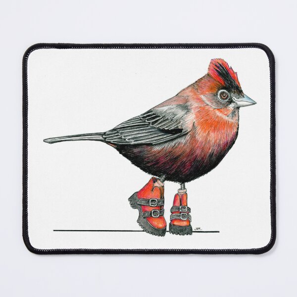 Item preview, Red Crested Finch in Buckle Boots designed and sold by JimsBirds.